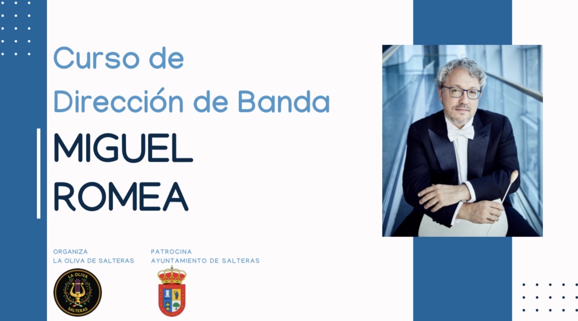 Inscripción abierta al curso de dirección de Banda con Miguel Romea